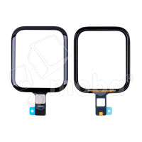 Стекло для переклейки Apple Watch 5/SE/SE 2022/SE 2023 (44 мм) в сборе с тачскрином и OCA пленкой Черный - OR (Mitsubishi)