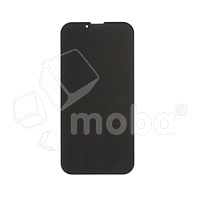 Защитное стекло "Антишпион" для iPhone 13 Pro Max/14 Plus Черный (Закалённое, полное покрытие)