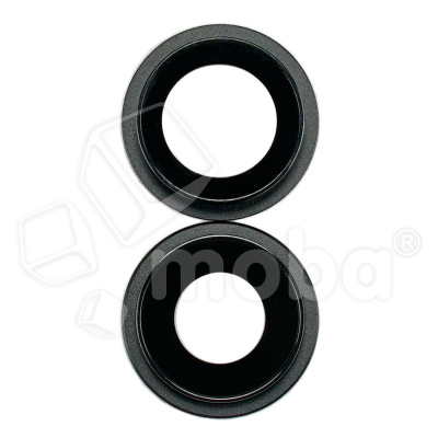 Стекло камеры для iPhone 12/12 mini (комплект 2 шт.) Черный