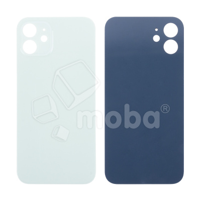 Задняя крышка для iPhone 12 (A2403) Зеленый (стекло, монолит, широкий вырез под камеру, логотип) - Премиум