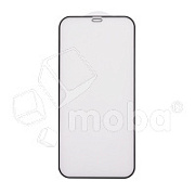 Защитное стекло "Матовое" для iPhone 12 Pro Max Черный (Закалённое, полное покрытие)