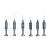 Набор отверток 3D Screwdriver NO.8057 (6 шт.)