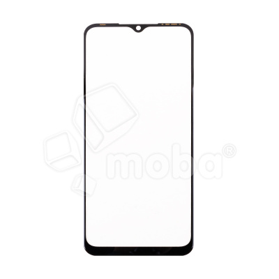 Стекло для переклейки Tecno Spark 8C (KG5n) с OCA пленкой Черный - OR (Mitsubishi)