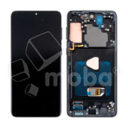 Дисплей для Samsung Galaxy S21+ (G996B) модуль с рамкой Черный - OR Ref. (SP)