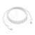 Кабель Type-C - Type-C для iPhone 15/15 Plus/15 Pro/15 Pro Max/16/16 Plus/16 Pro/16 Pro Max, MacBook (240W, PD, оплетка нейлон, 2 м) Белый - OR